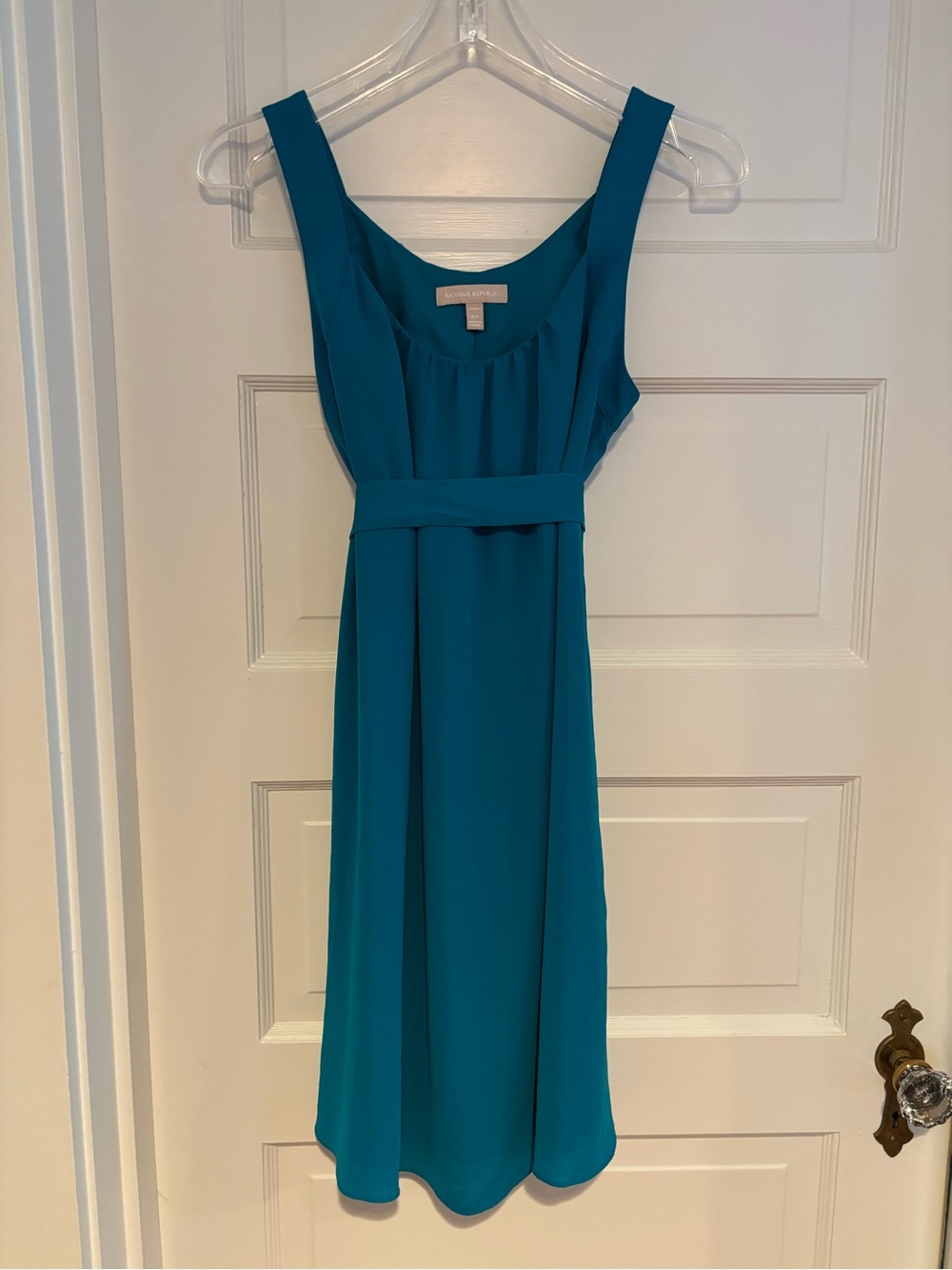 Banana Republic Teal A-Line Sleeveless Dress
